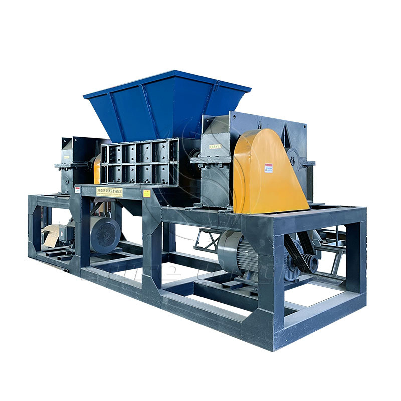 Double shaft plastic shredder for waste plastics recycle plant industrial waste plastic recycling shredder machine