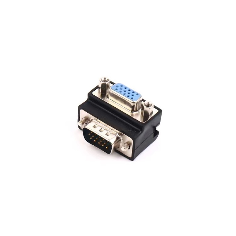 Angle 90 degree VGA Male to VGA Female adapter 1080P Cabletolink factory