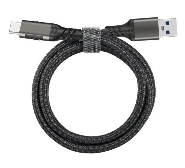 Cotton braid USB C male to USB A male power charge data transfer 60W 3A Hard disk cable