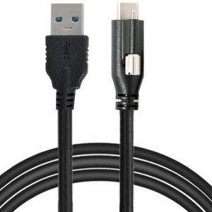 USB-C USB3.1 Type-C Locking Connector to Standard USB3.0 Data Cable with Panel Mount Screw 5Gbps