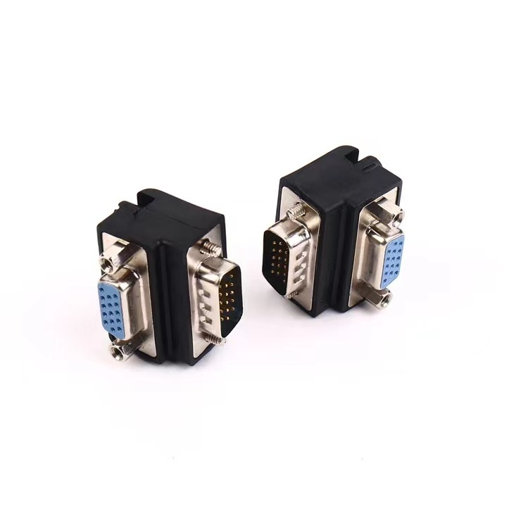 Angle 90 degree VGA Male to VGA Female adapter 1080P Cabletolink factory