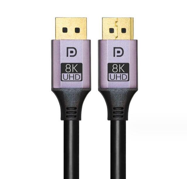 Certified Ultra Slim & Thin 8K 4K Display Port 1.4 Cable(DP Cable) Support 8K@60Hz, 4K@144Hz 32.4Gbps for Laptop,PC,Monitor