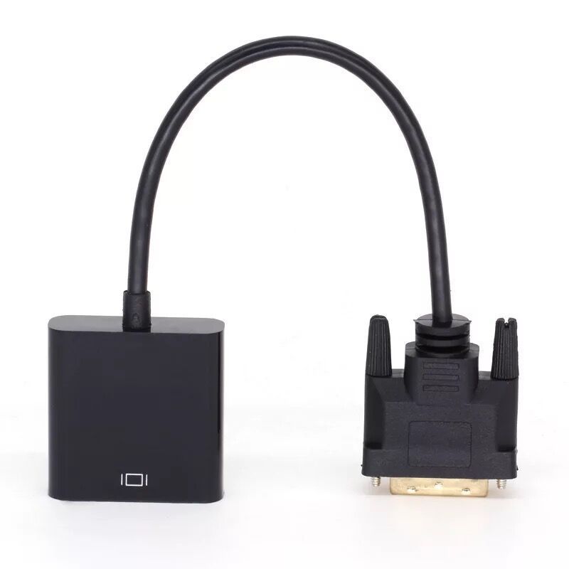 Active DVI to VGA Adapter Dual Link DVI D to VGA Cable Converter 1080P