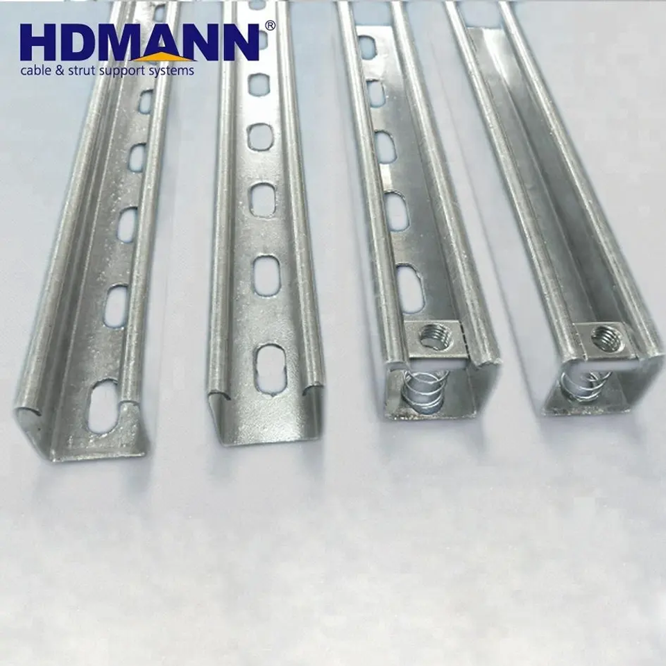 HDMANN Fully Certified Unistrut Slotted Cold Formed C Type Strut Channel