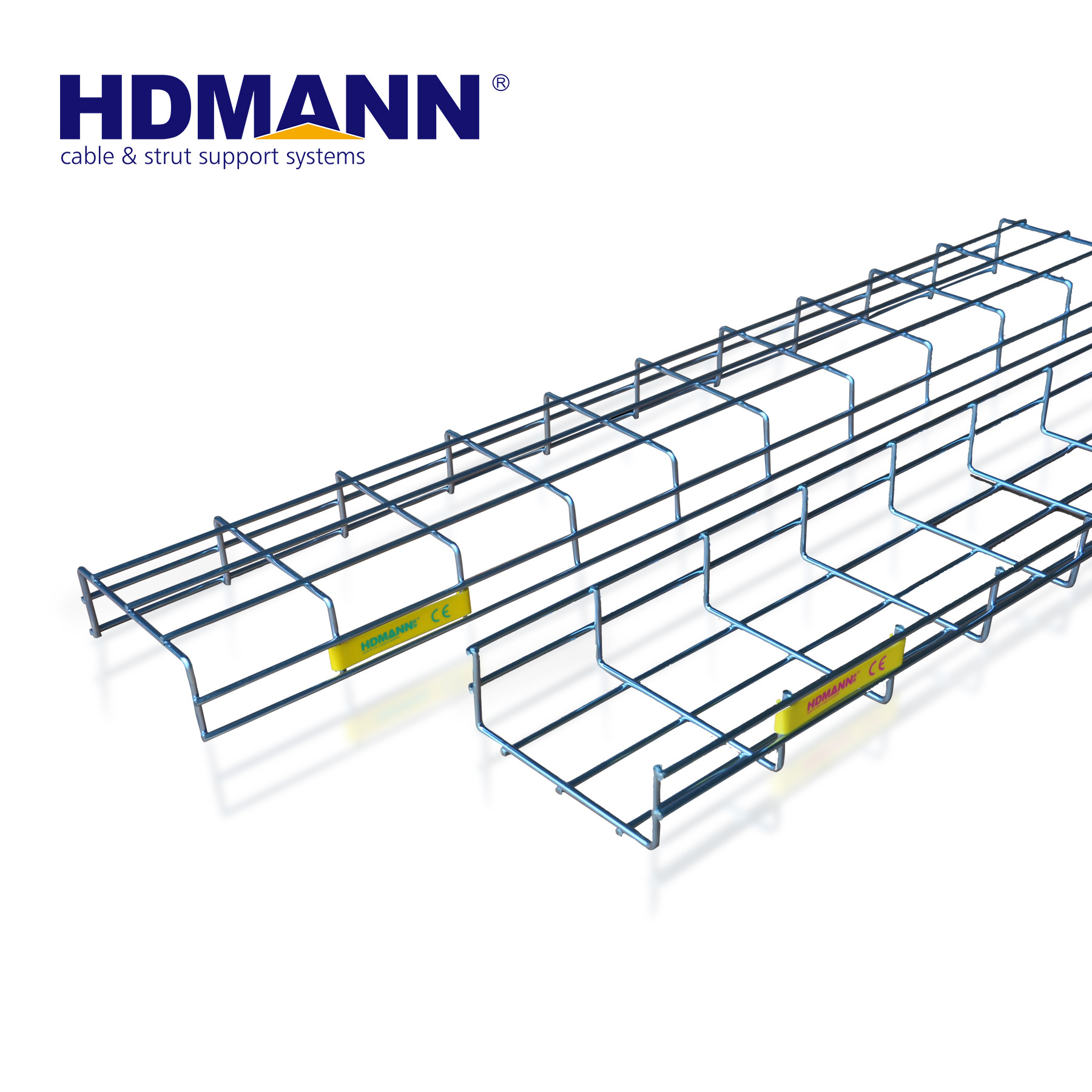 HDMANN Stainless Steel Wire Basket Cable Tray with Accessories