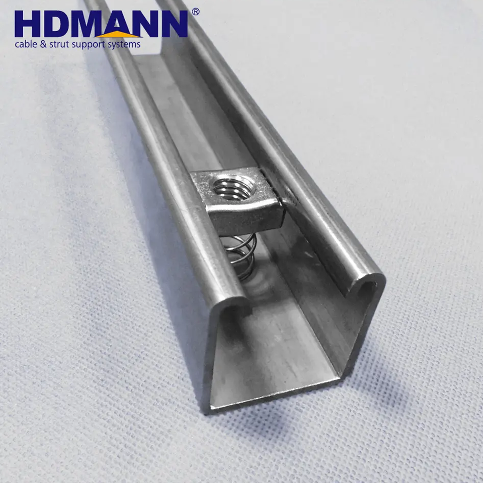 HDMANN Fully Certified Unistrut Slotted Cold Formed C Type Strut Channel