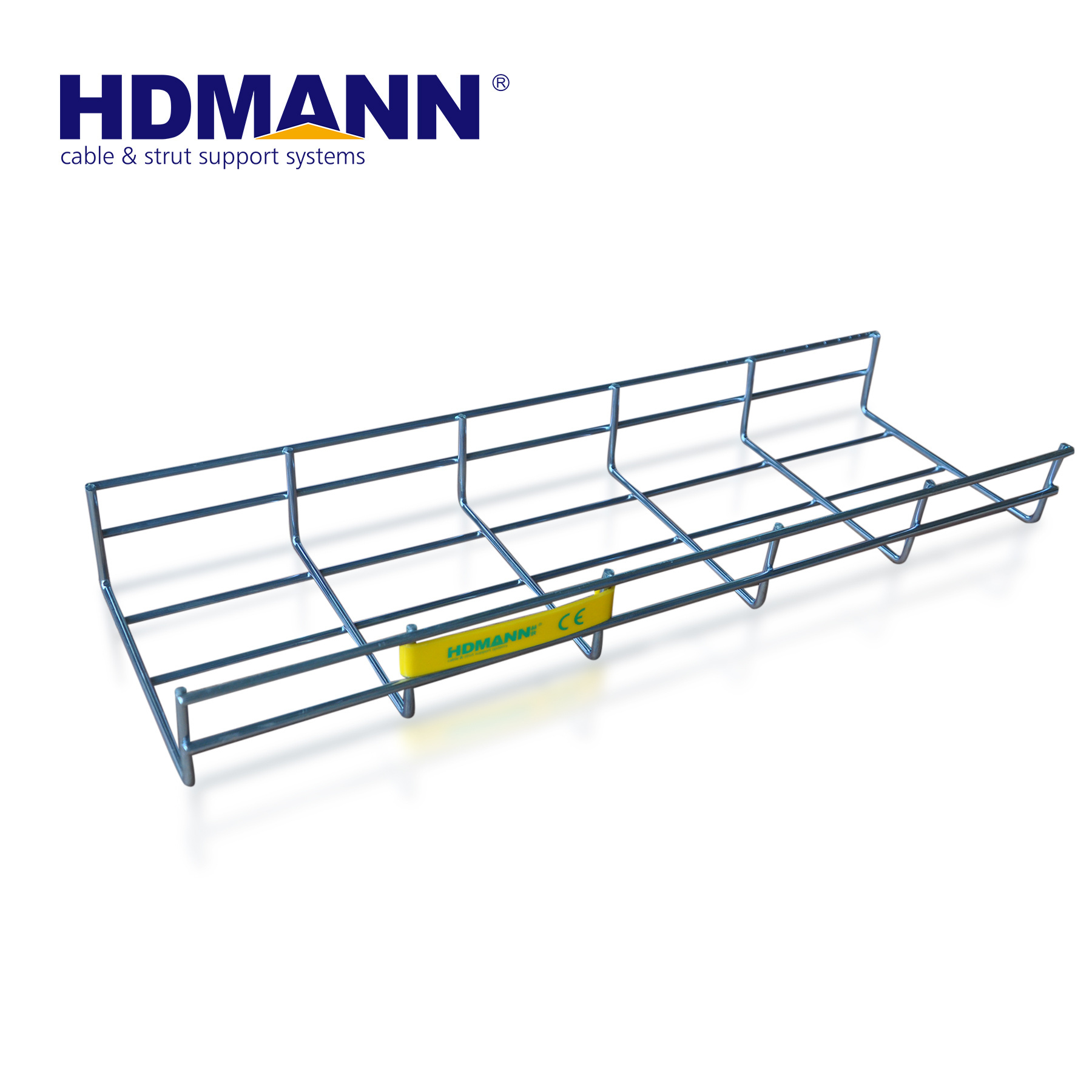 HDMANN Stainless Steel Wire Basket Cable Tray with Accessories