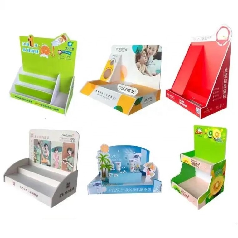 Caboal Hot Sale Custom PVC Foam/Acrylic Counter Display Stand Supermarket Promotion Display Stand Riser