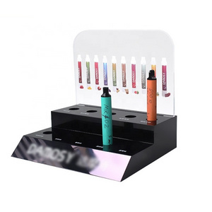 Customized Acrylic display stand Riser With Holes For Mascara Lotion brow pencil  PMMA lip pencil Stand Cosmetic display Rack