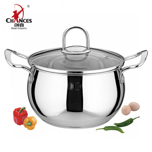 Belly Shape Stainless Steel Casserole