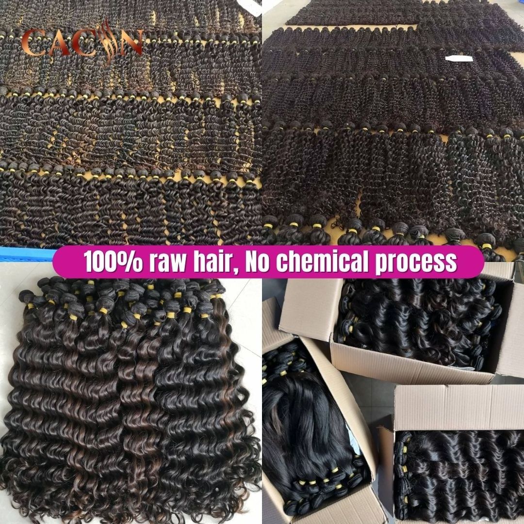 Burmese raw curly human hair vendor double drawn vietnamese and burmese curly hair one donor virgin hair vietnam