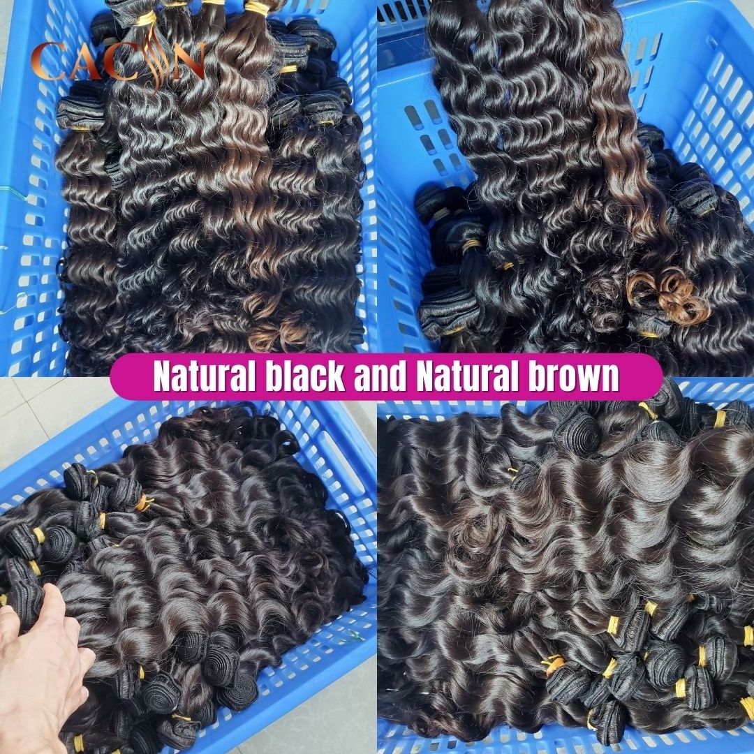 Burmese raw curly human hair vendor double drawn vietnamese and burmese curly hair one donor virgin hair vietnam