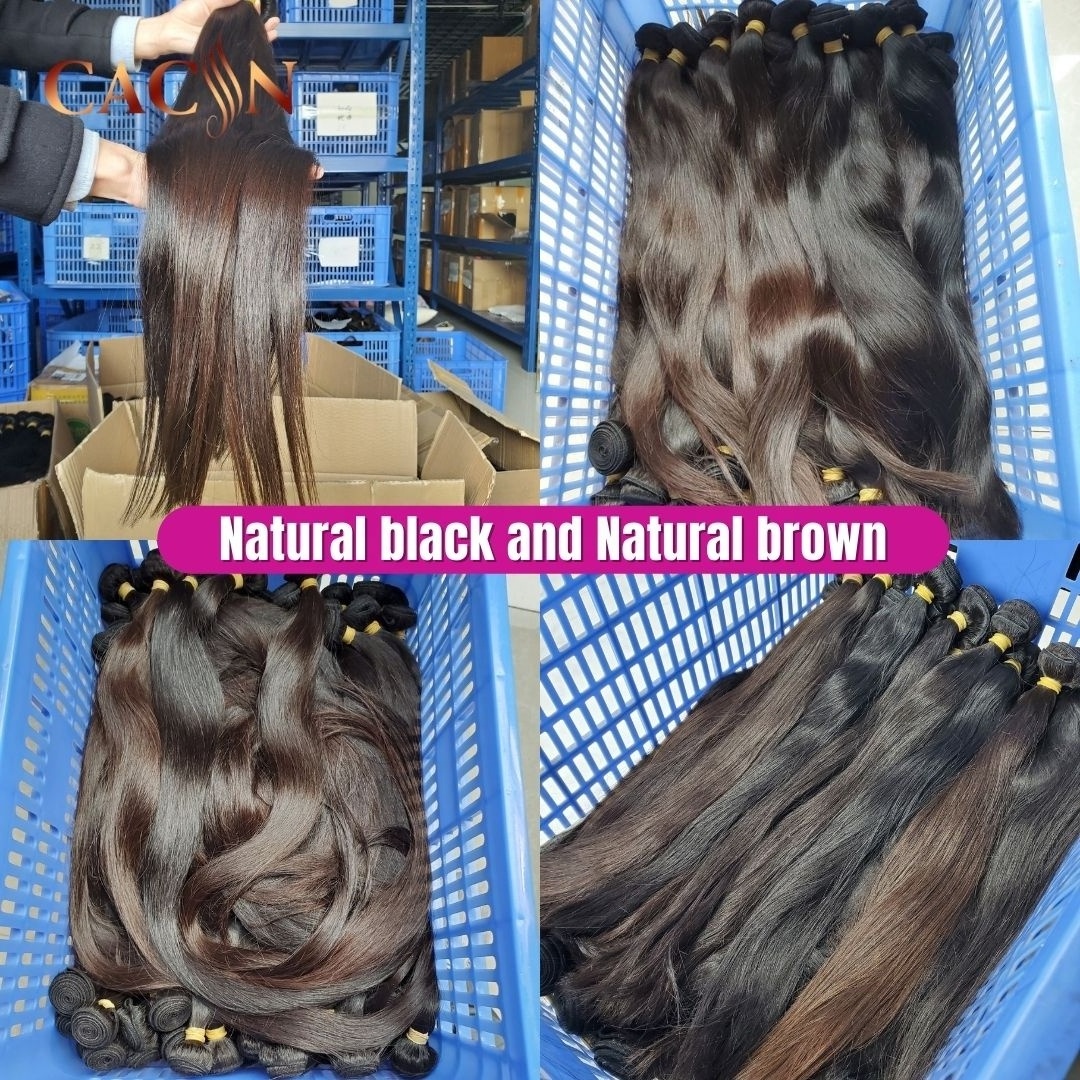 CACIN Raw Cambodian Hair Bundles Unprocessed Vendor Wholesale Indian Human Hair Vietnamese Raw Virgin Cuticle Aligned Hair