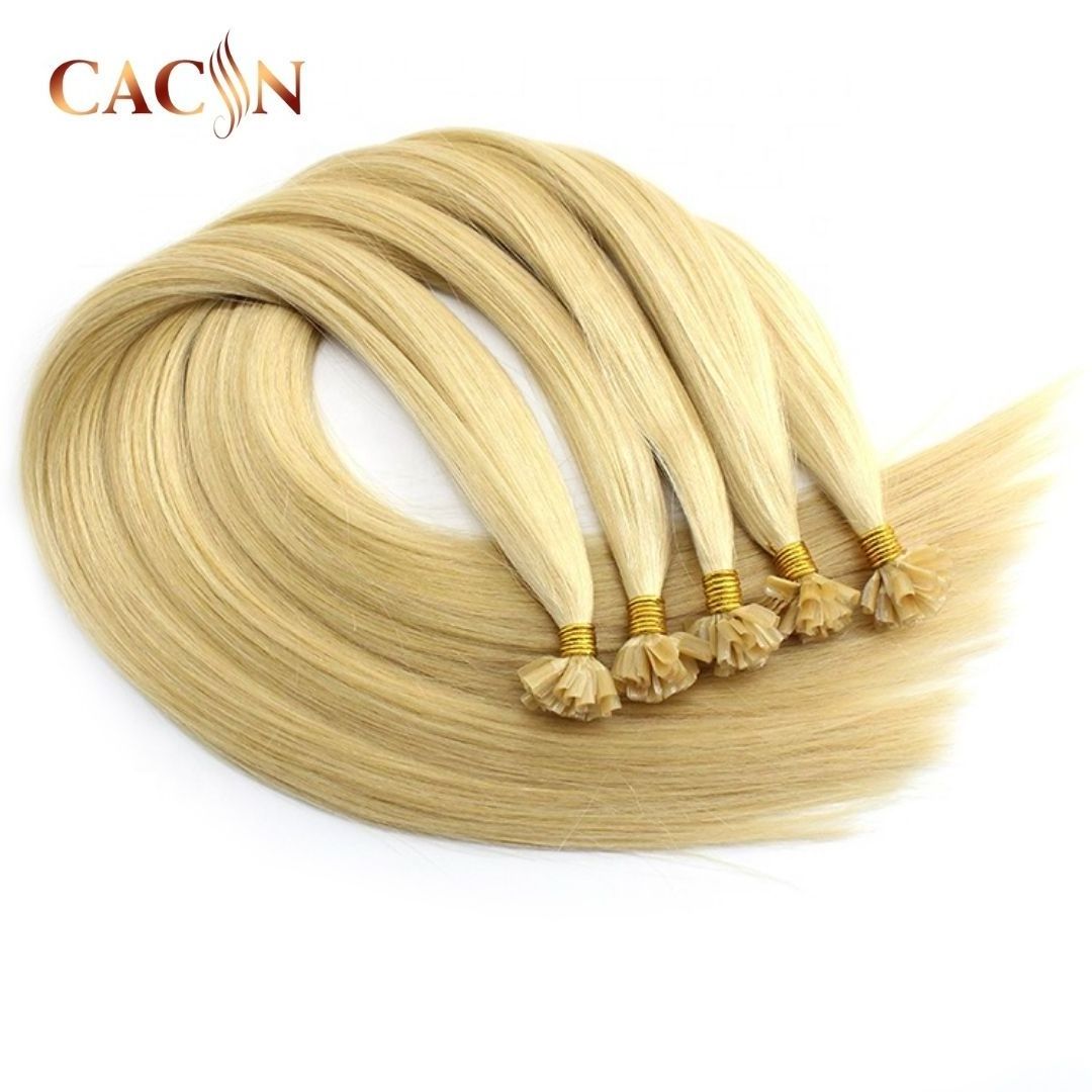 Top Quality Russian 100% Double Drawn Cuticle Aligned Hair Extensions Micro Link Keratin U Tip Human Hair Extensions