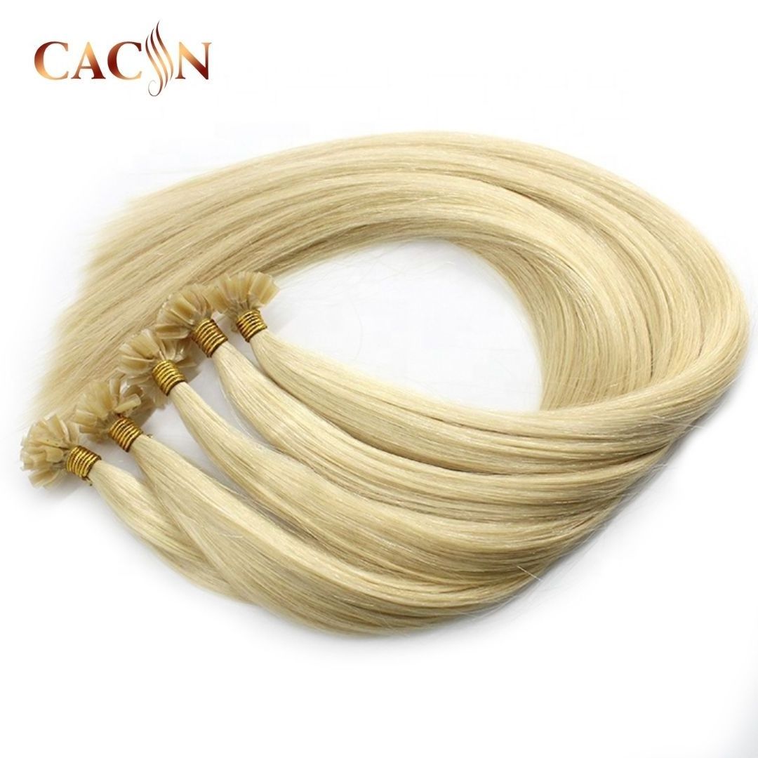 Top Quality Russian 100% Double Drawn Cuticle Aligned Hair Extensions Micro Link Keratin U Tip Human Hair Extensions