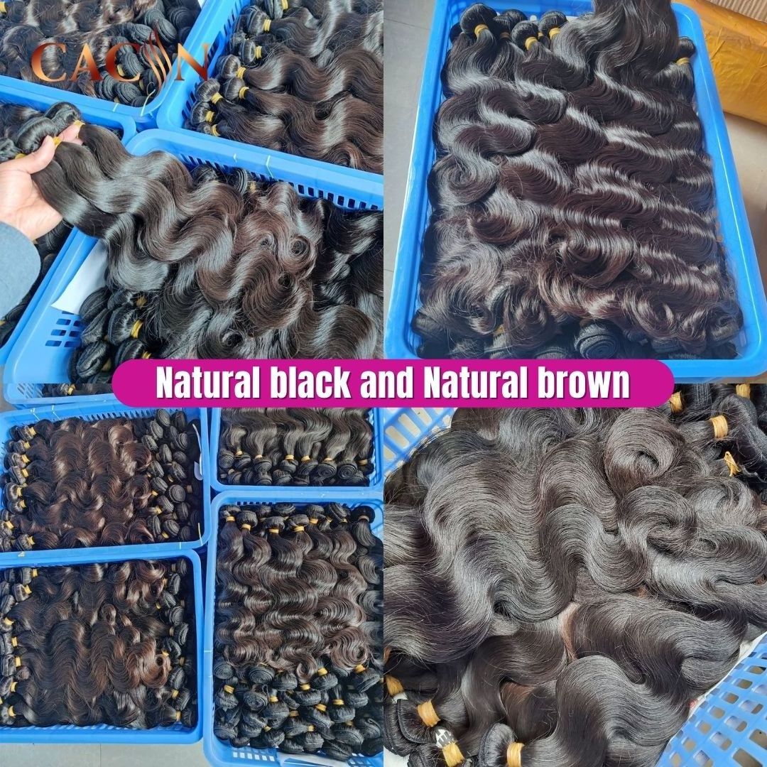 One Donor CACIN Human Raw Virgin Hair Best Quality Bundles Raw Hair Vietnamien En Gros Vietnam Cuticle Aligned Hair Vendor