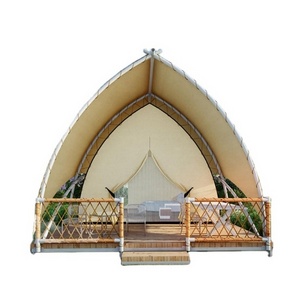 Luxury resort Tent Outdoor Glamping Nomadic Tent Steel Structure Waterproof Hotel Luxury Dome House Glamping conch shape Tent