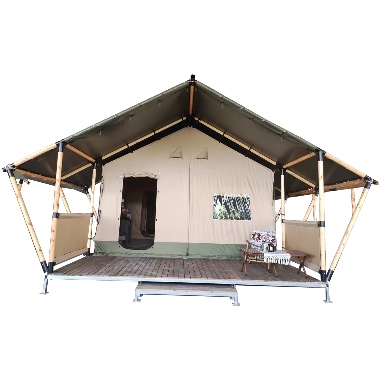 Outdoor Big Room Camping Waterproof Luxury Hotel Park Tent For Glamping Safari