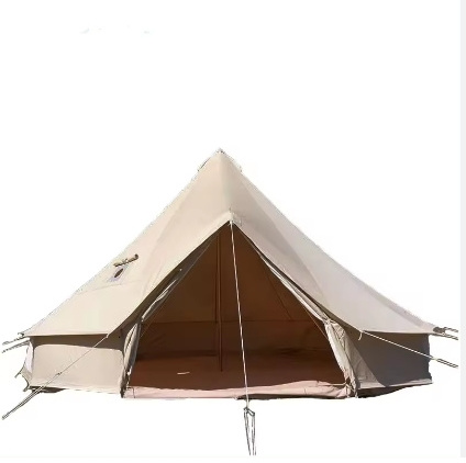 Luxury Large round Canvas Bell Tent Waterproof Yurt Design for Outdoor Glamping