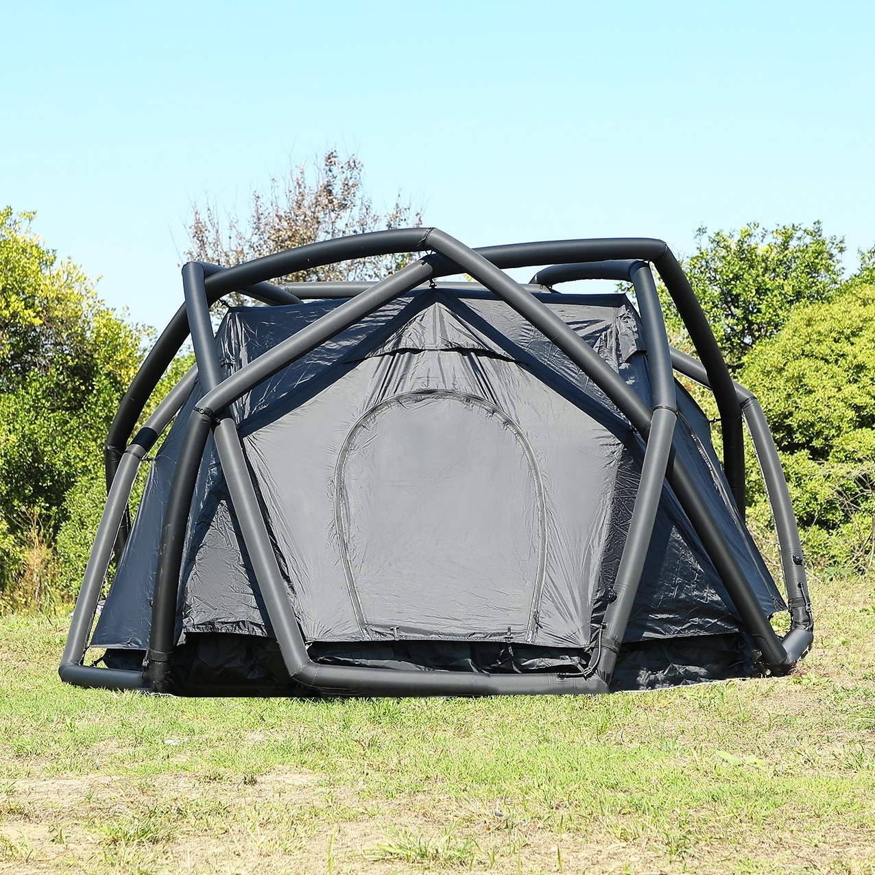 Large Double-Layer Waterproof Inflatable Bubble Dome Tent for 3-4 People for Camping and Advertising