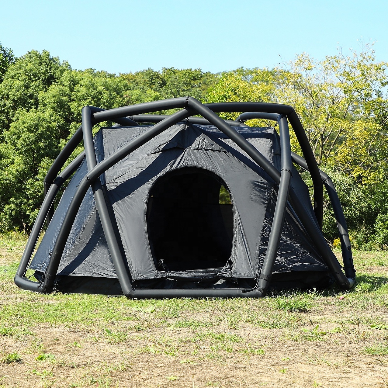 Large Double-Layer Waterproof Inflatable Bubble Dome Tent for 3-4 People for Camping and Advertising