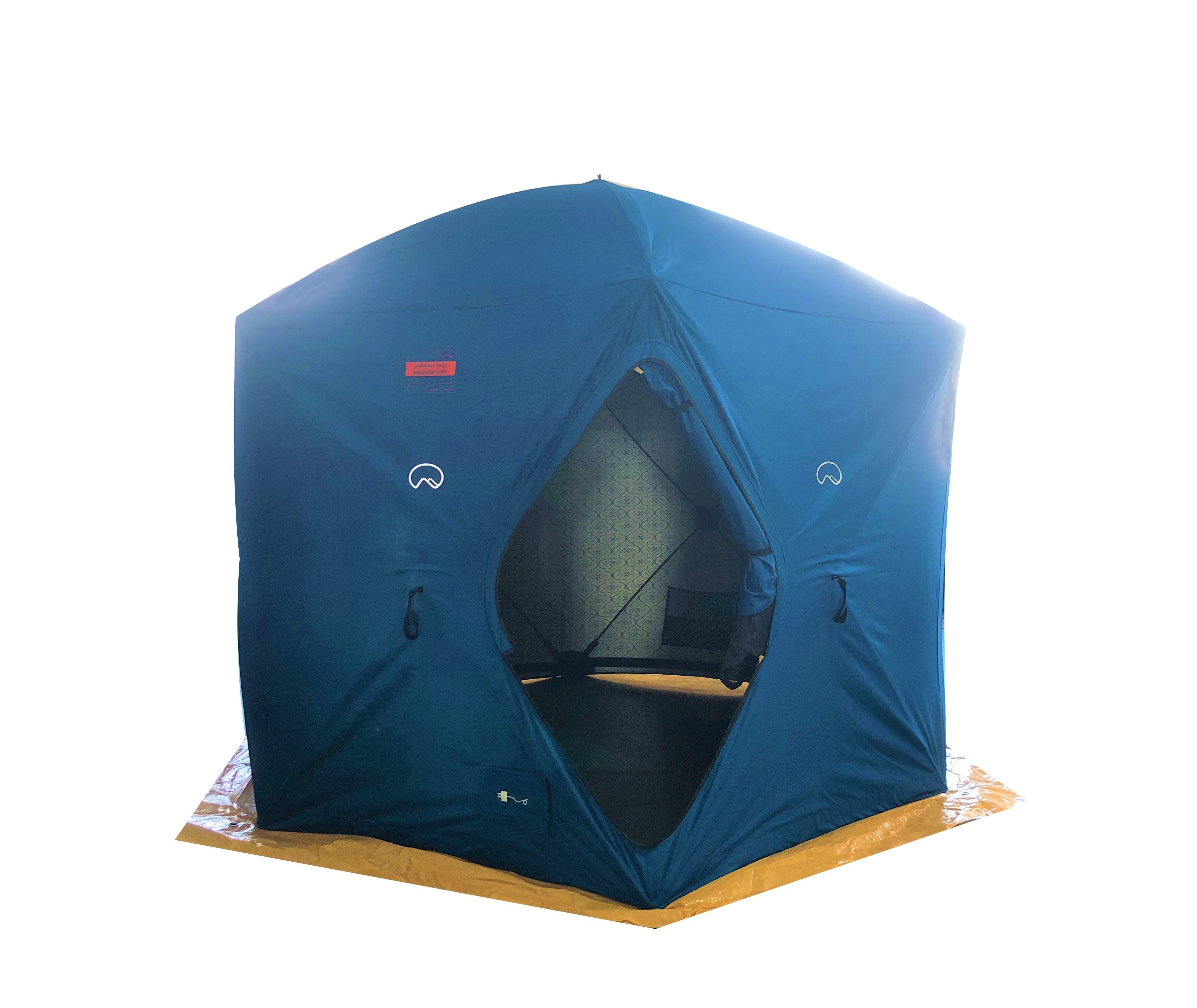 Custom Outdoor Waterproof Sauna House Tent Winter Fishing Tent Portable Square Cube Hiking and Camping Ice Fishing Tent