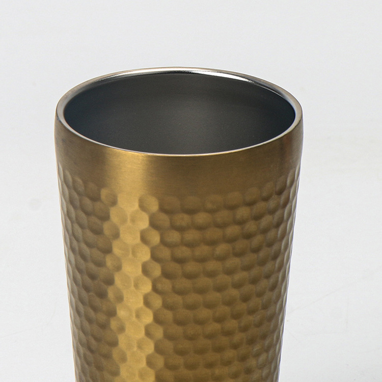 Big Capacity Gold 510ml Stainless Steel 304 Water Mug Tumbler Drinkware Tea Coffee Mug With Lid Vacuum Cups Drinkware