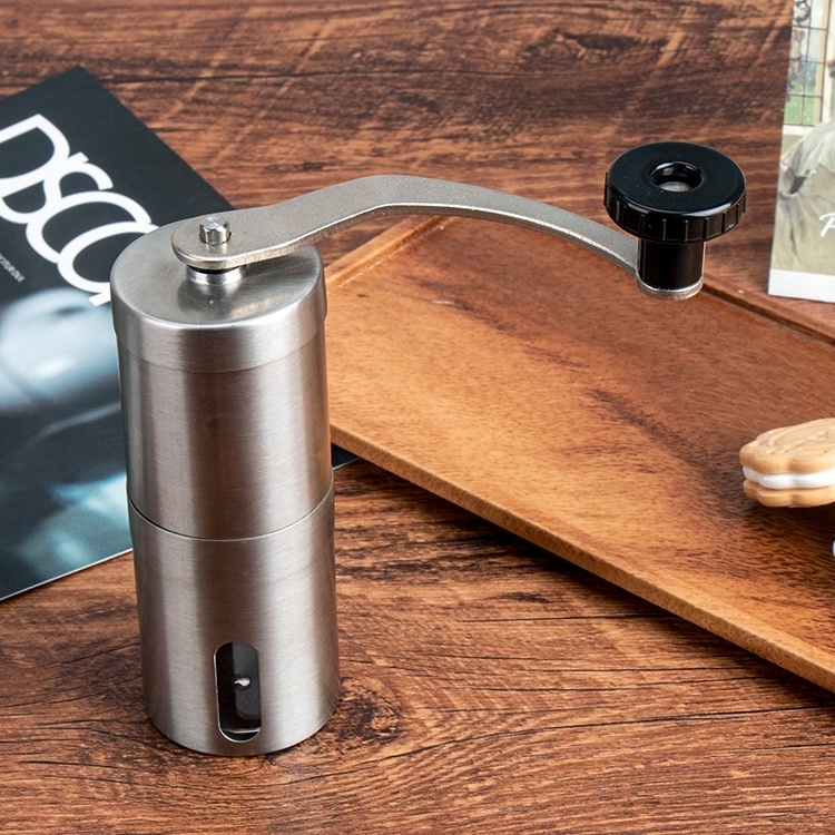 Mini eco friendly outdoor Portable Adjustable Hand Ceramic Burrs Drip Coffee bean Espresso Manual Coffee Grinder