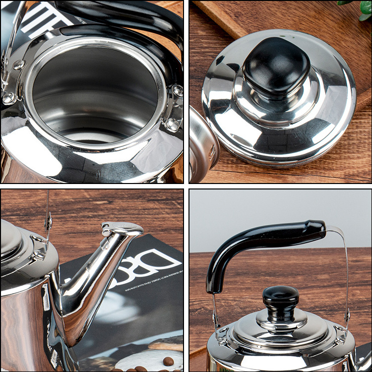 With Strainer Tea Kettle Stovetop Tea kettle Classic Teapot  Whistling Stainless Steel Tea Pot Boiling Water  Kettle