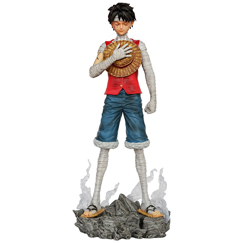 New 2023 Nov Japanese Manga Figure 26.5cm 10.4'' PVC GK One Pieces mourning Luffy Anime Figures Resin Crafts