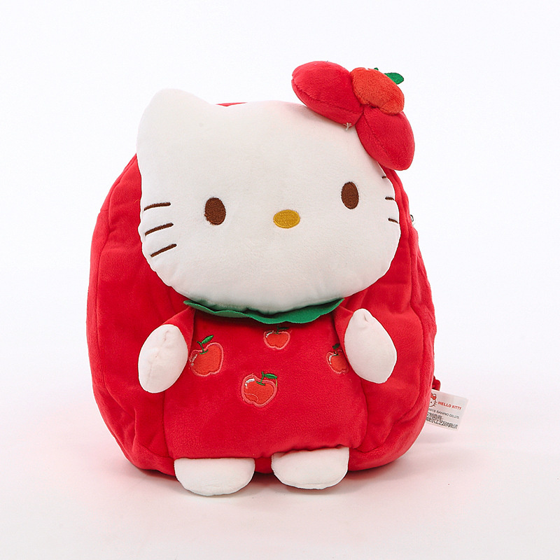 Wholesale Kawaii Cute Stuffed Plush Backpacks Kids Soft Plush Hello Kitty Bag Toy Hello-Kitty Backpack