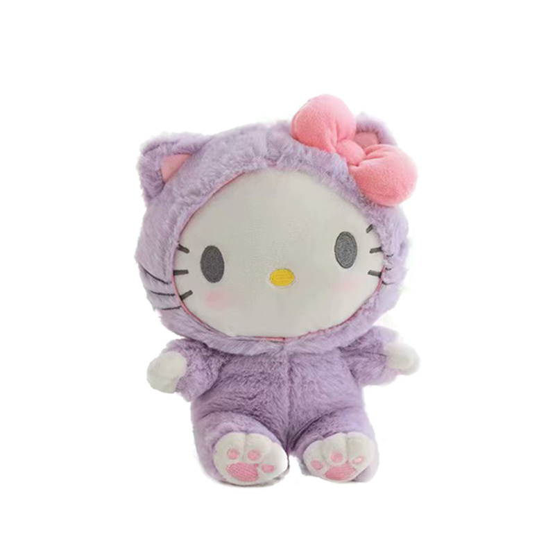 Custom Cute Lovely Stuffed Dolls Soft Big Face Cat Baby Toys Fluffy Accessories Plush Toy