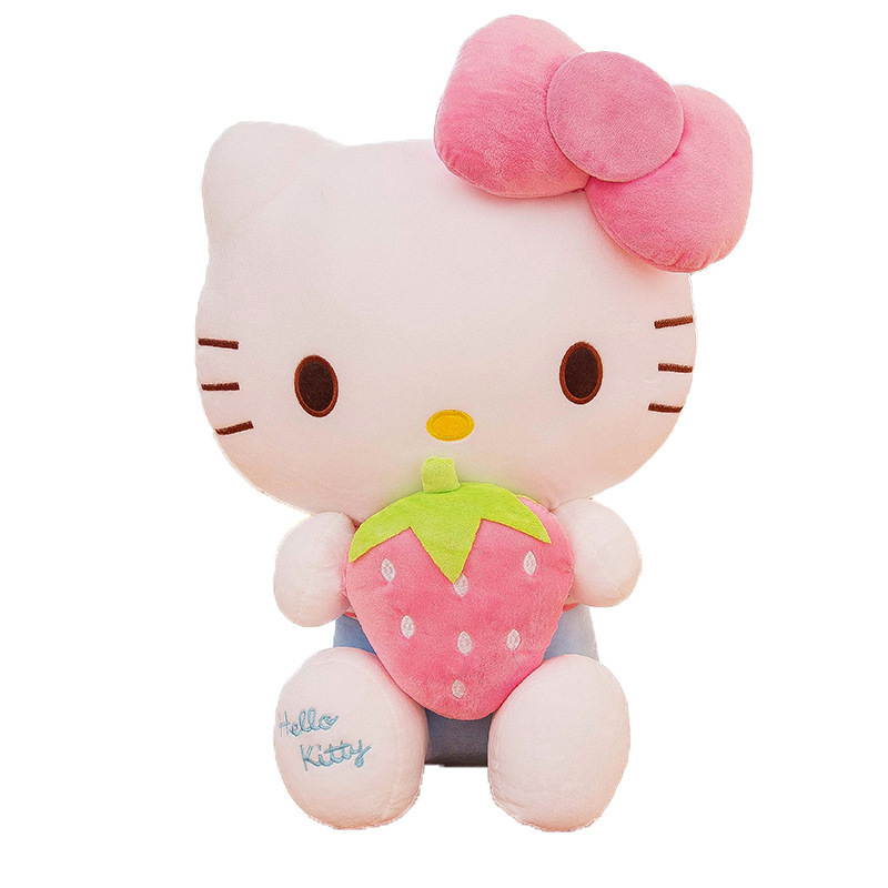 Sanrio Plushies Hello KT Anime Cartoon Soft Dolls Pink Stuffed Plush Toys For Girls Gift