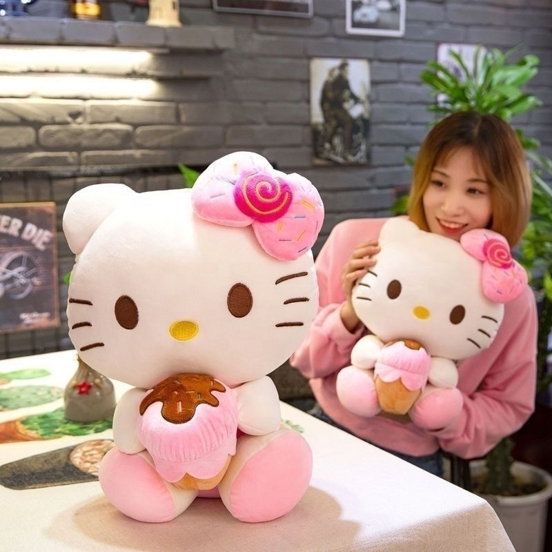 Wholesale 30cm Pink Hello Kt Cat Plushies Toys Dolls Baby Girls Toys Plush Pillow Stuffed Animals Cat Soft Plush Toy