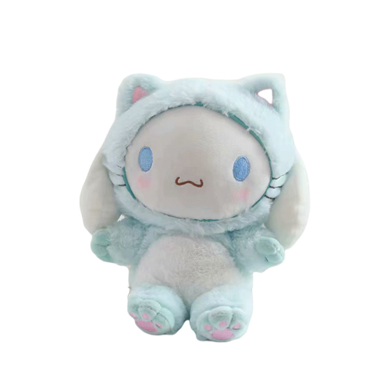 Custom Cute Lovely Stuffed Dolls Soft Big Face Cat Baby Toys Fluffy Accessories Plush Toy