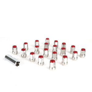 Retrofit Wheel Lug Nuts HEX 17 Length 35mm 304 Stainless Steel 12*1.5 With Sleeve Tyre Screws Lug Nuts Exterior Parts