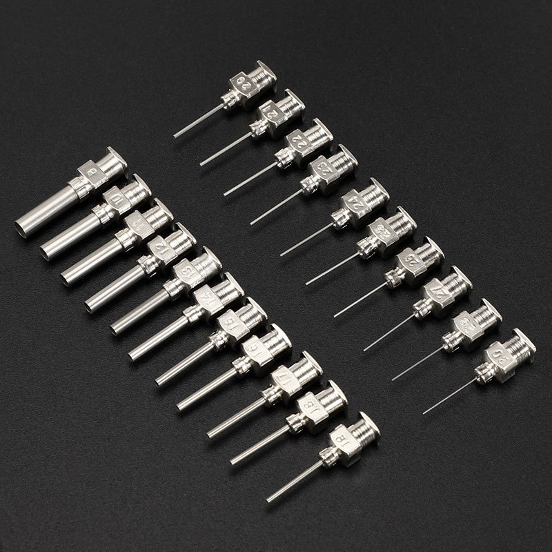 Stainless steel  304 syringe long metal needle adhesive dispensing tips for nordson efd needles