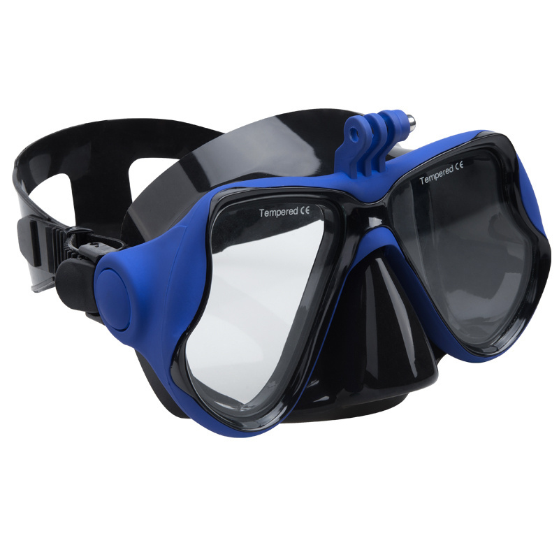 Tempered lens diving mask silicone swim goggles with nose cover adult goggles for men diving