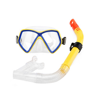 Free scuba diving mask goggle swim kids snorkel set swimming goggles with nose cover