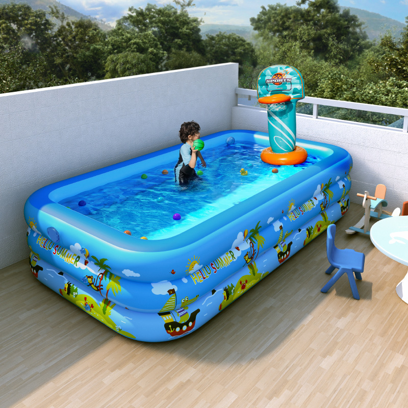 Wholesale Portable water pool inflatable frp rectangular swimming pool outdoor for kids and adults