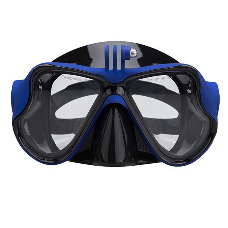 Tempered lens diving mask silicone swim goggles with nose cover adult goggles for men diving