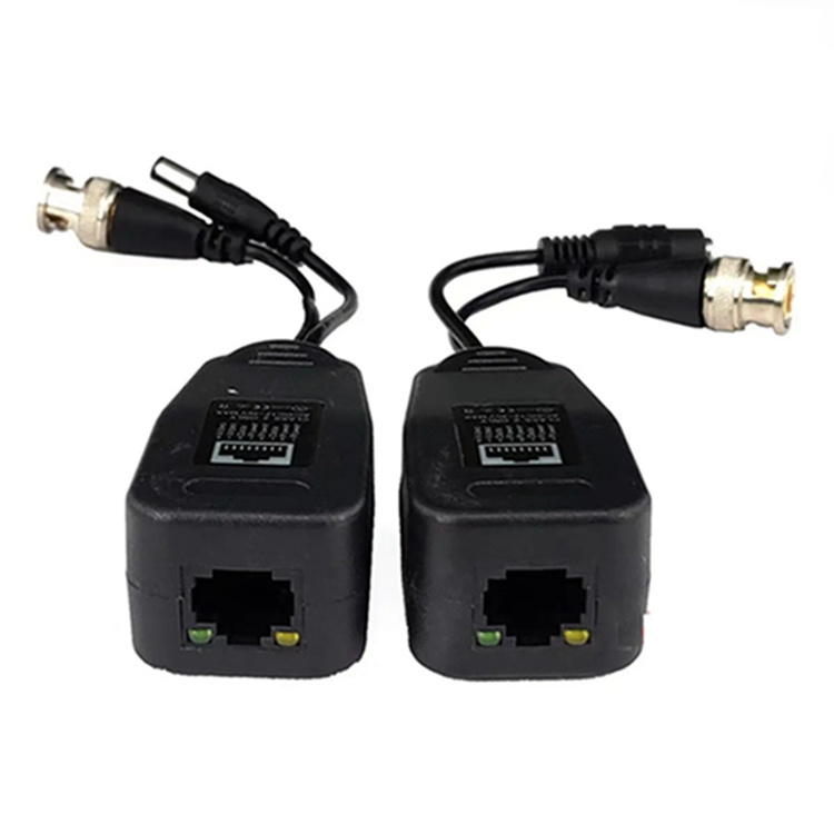 Passive Bnc To RJ45 Converter Power Video Audio HD CVI TVI AHD CVBS PVA Video Balun