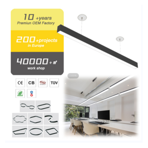 30W 40W 50W 60W Warehouse Supermarket Office Linear Module Led Liner Pendant Light Recessed linear light commercial office shop