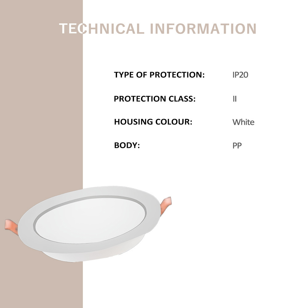 Downlight LED spotlight ceiling 20W 25W Recessed Round Slim Panel Light ceiling copper light living room light