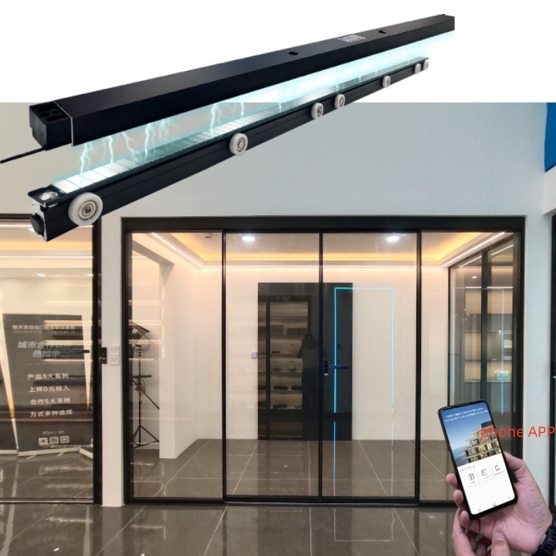 Caelus CE Approved APP Smart Automatic Sliding Door Operator Automatic Swing Glass Door Opener Noiseless Sliding Automatic Door