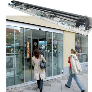 Caelus Spain Comercial Automatic Glass Telescopic Door Opener Interior Swing Glass Barn Doors Automatic Door System Operators