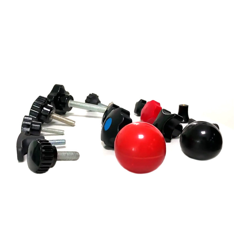 M4 M5 M6 M8 M10 star threaded round ball knobs round bakelite plastic knob Bakelite Plastic Black Ball Knob