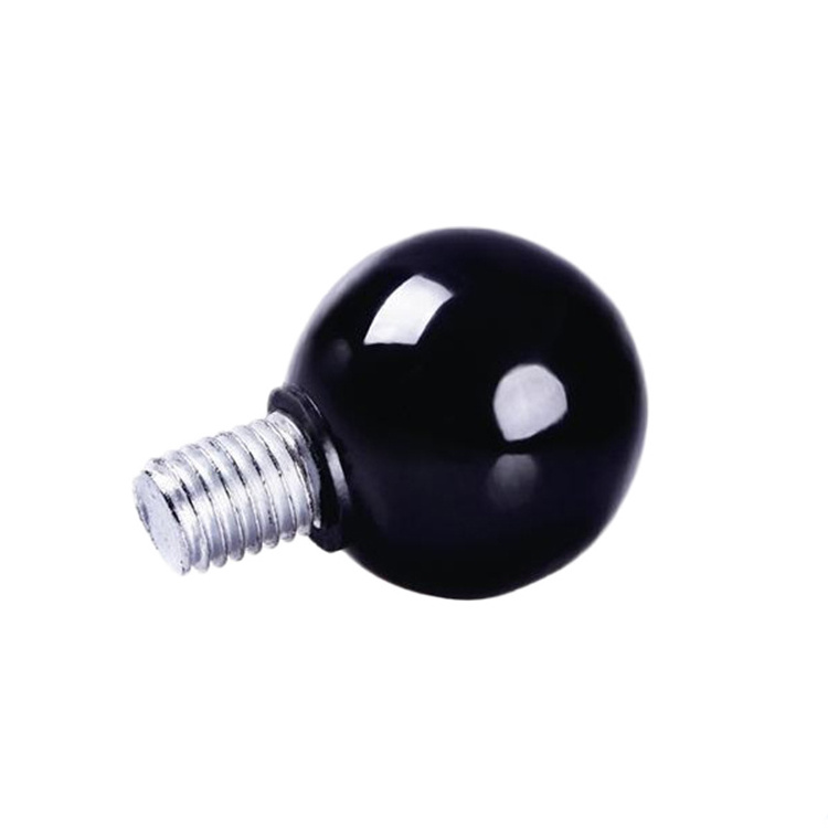 M6 x 25 Black red brass threaded ball knob electric round ball shape Knob plastic bakelite knob