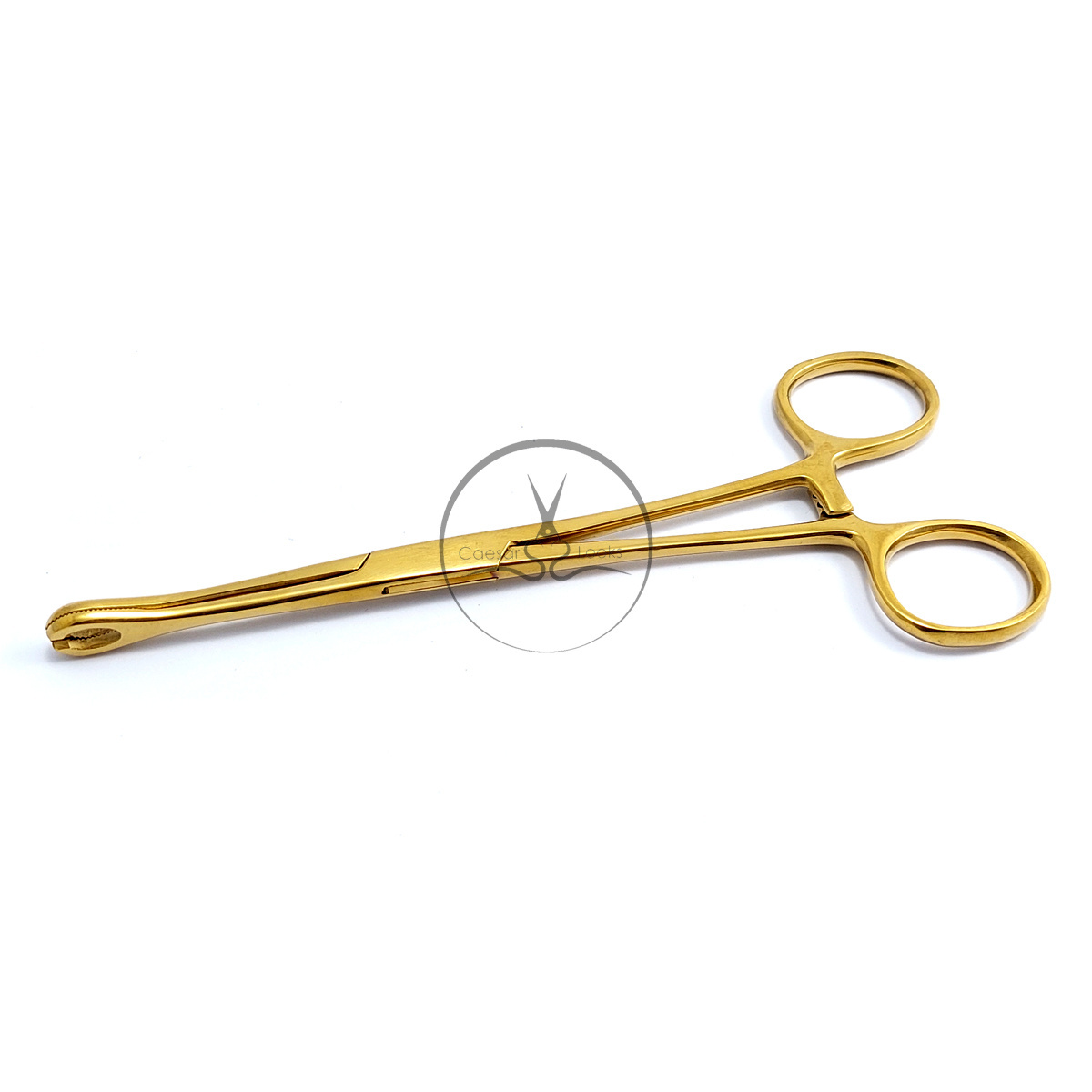 Body Piercing Forester Sponge Forceps Slotted Professional Piercing Multi Gold Black Color