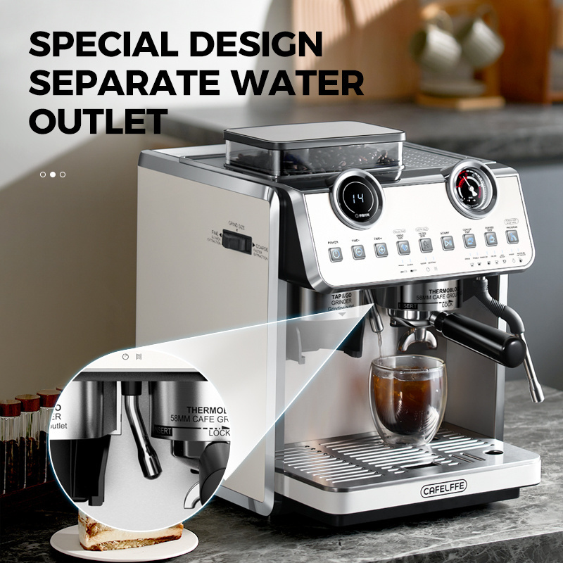 CAFELFFE  20Bar Home Use Espresso Coffee Maker Italian Coffee Machine Germany Coffee Machine With Grinder